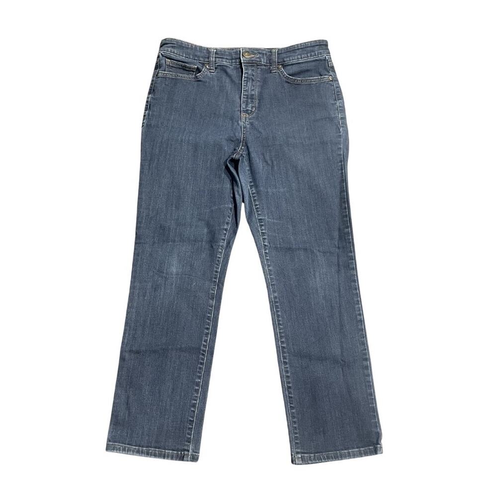 John's Bay Denim Jeans Dark Wash Pants Straight Leg Streetwear Casual